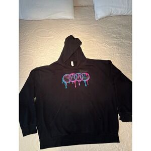 Black Independent Trading Co. Hoodie 3XL Dripping Logo Graphic Print